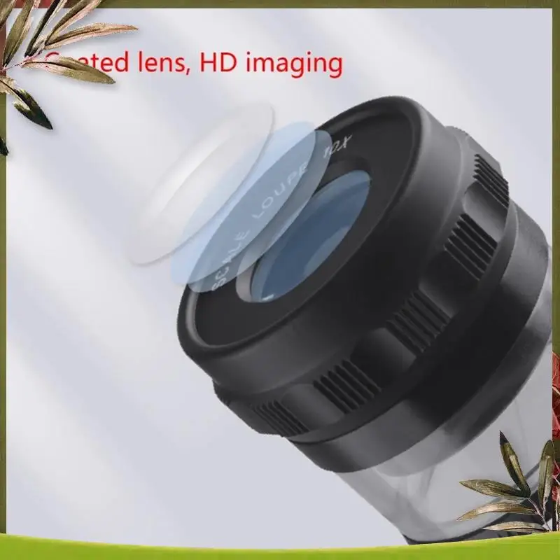 New-Jewelry Magnifier Desktop Magnifier 10X Optical Lens Jewelry And Artifact Identification