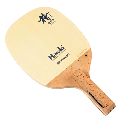 YINHE 982 japonés Penhold JS Hinoki hoja de tenis de mesa 1 capa SOLID Hinoki Ping Pong Bat Paddle raqueta de Ping Pong
