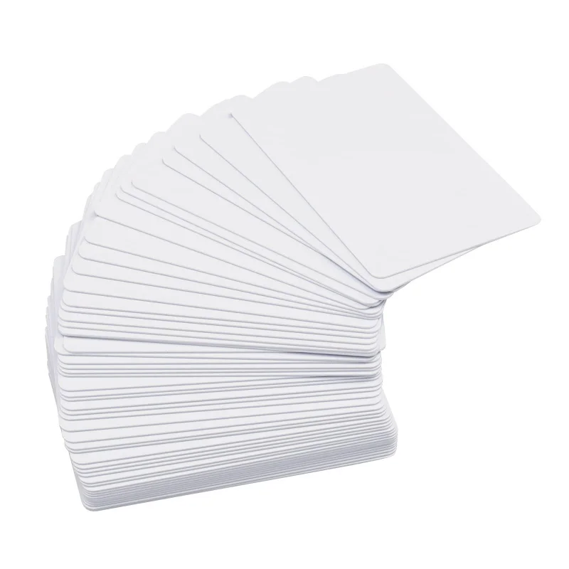 100pcs a lot Blank PVC Cards Playing Card Plastic Cards for Drawing and DIY 30 Mil Graphic Quality White 3 Sets Customized Color