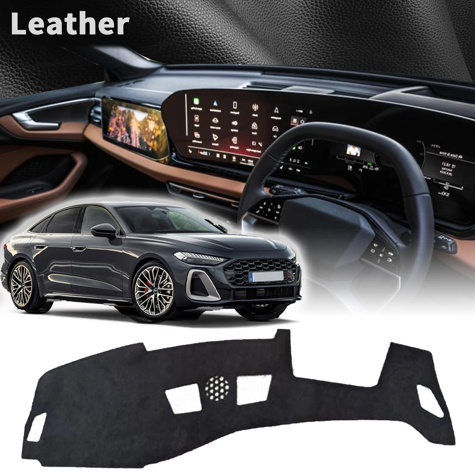 

Для Audi A5 S5 RS5 2025 2026 2027 Avant автомобильный коврик для приборной панели, солнцезащитный коврик для приборной панели, защита салона автомобиля, аксессуары для приборной панели