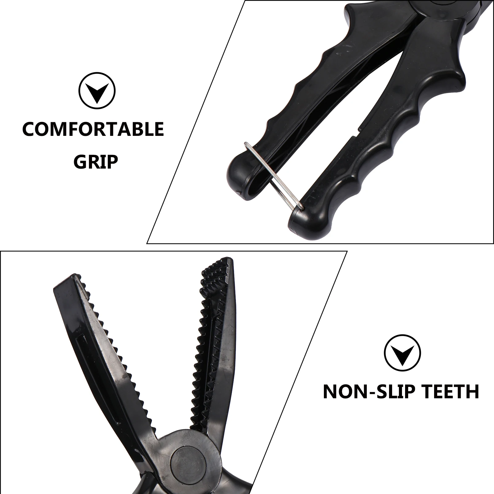 

Plastic Fish Clamp Fishing Gripper Device to Handle Control Pliers Grippers Light