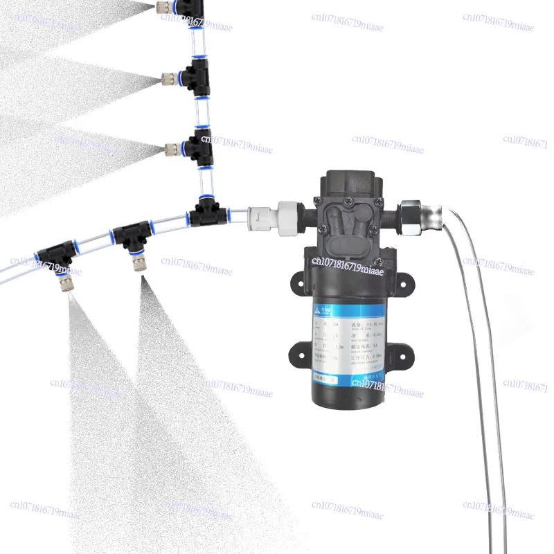 

Ultrafine mist self-priming booster spray pump dust removal cooling irrigation copper nozzle
