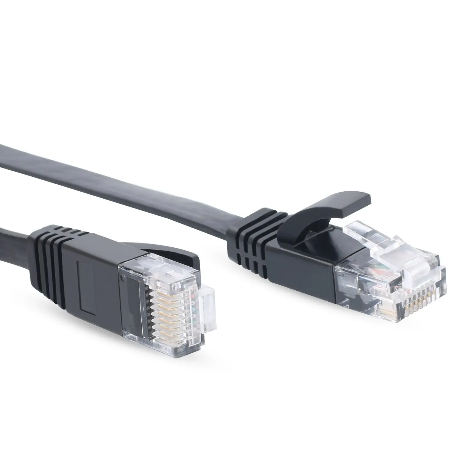 0.25m0.5m 1m 1.5m2M 3m 5m 10m 15m3 0m czysty drut miedziany CAT6 płaskie UTP kabel sieciowy Ethernet RJ45 kabel sieciowy LAN biały/czarny