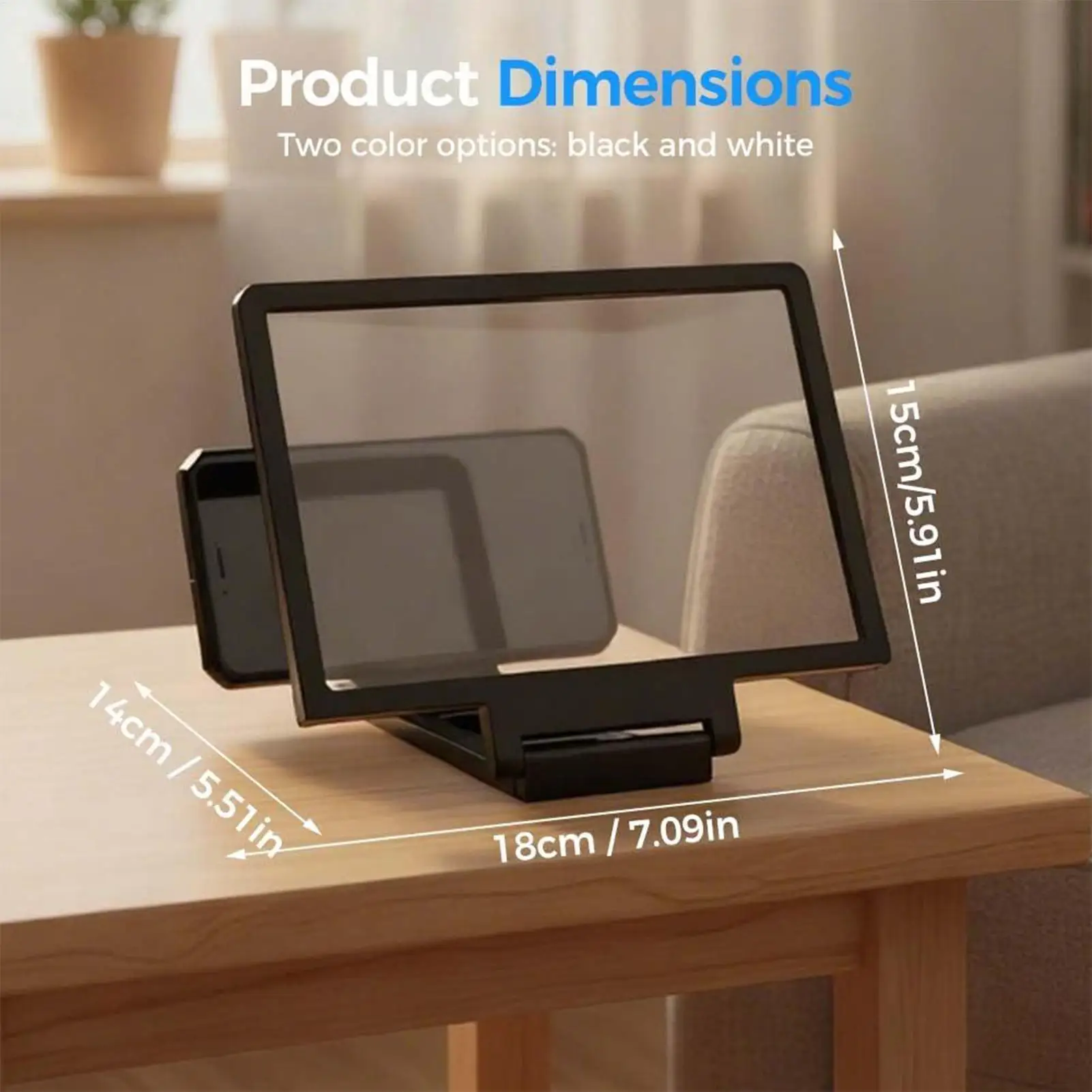 MobilePhone Screen Magnifier Enlarger Foldable Tool Portable Phone Screen Magnifier For Daily Reading Learning Movie Streaming