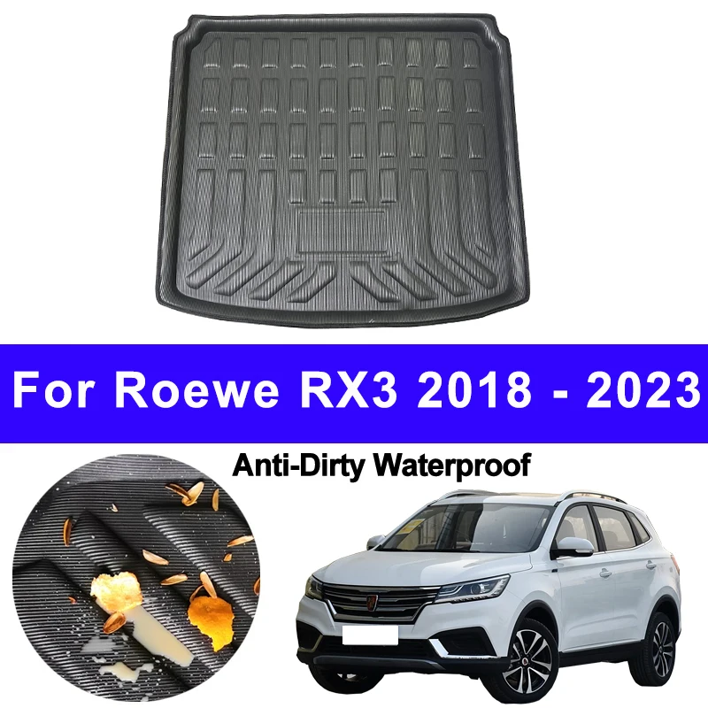 

Car Auto Rear Boot Cargo Liner Tray Trunk Mat Carpet for Roewe RX3 2018 - 2023 Pad Anti-dirty 2022 2021 2020 2019
