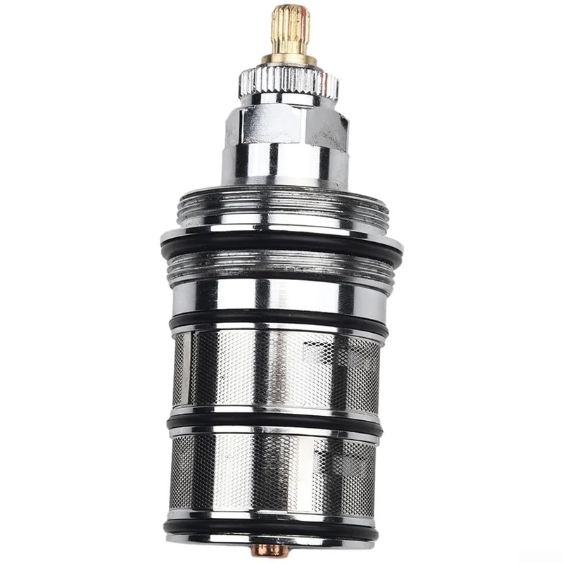 A26F-真鍮製蛇口カートリッジ 4.37インチ 交換部品 浴室用サーモスタットバルブ スプール温度制御 20-48 °   C GP00002