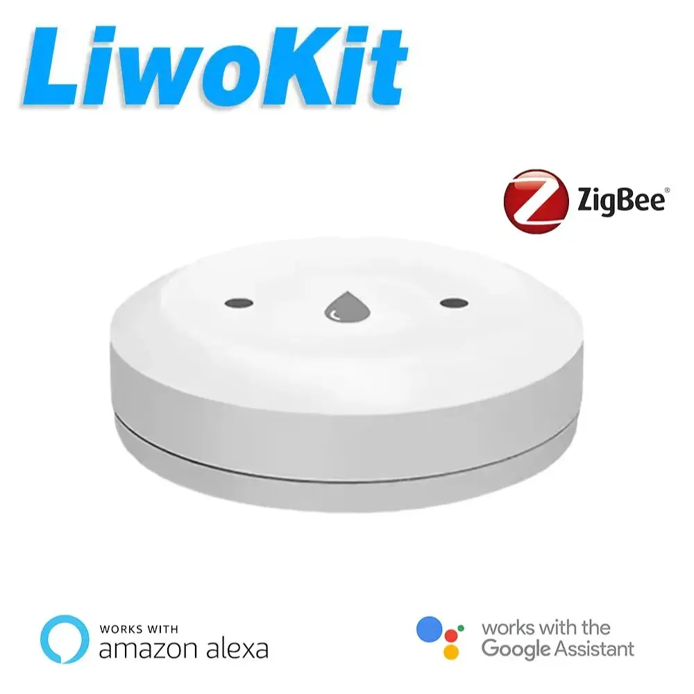 

Zigbee Water Leak DetectorWater Flood Sensor Alert Overflow Water Leakage Sensor for Kitchen/Bathroom