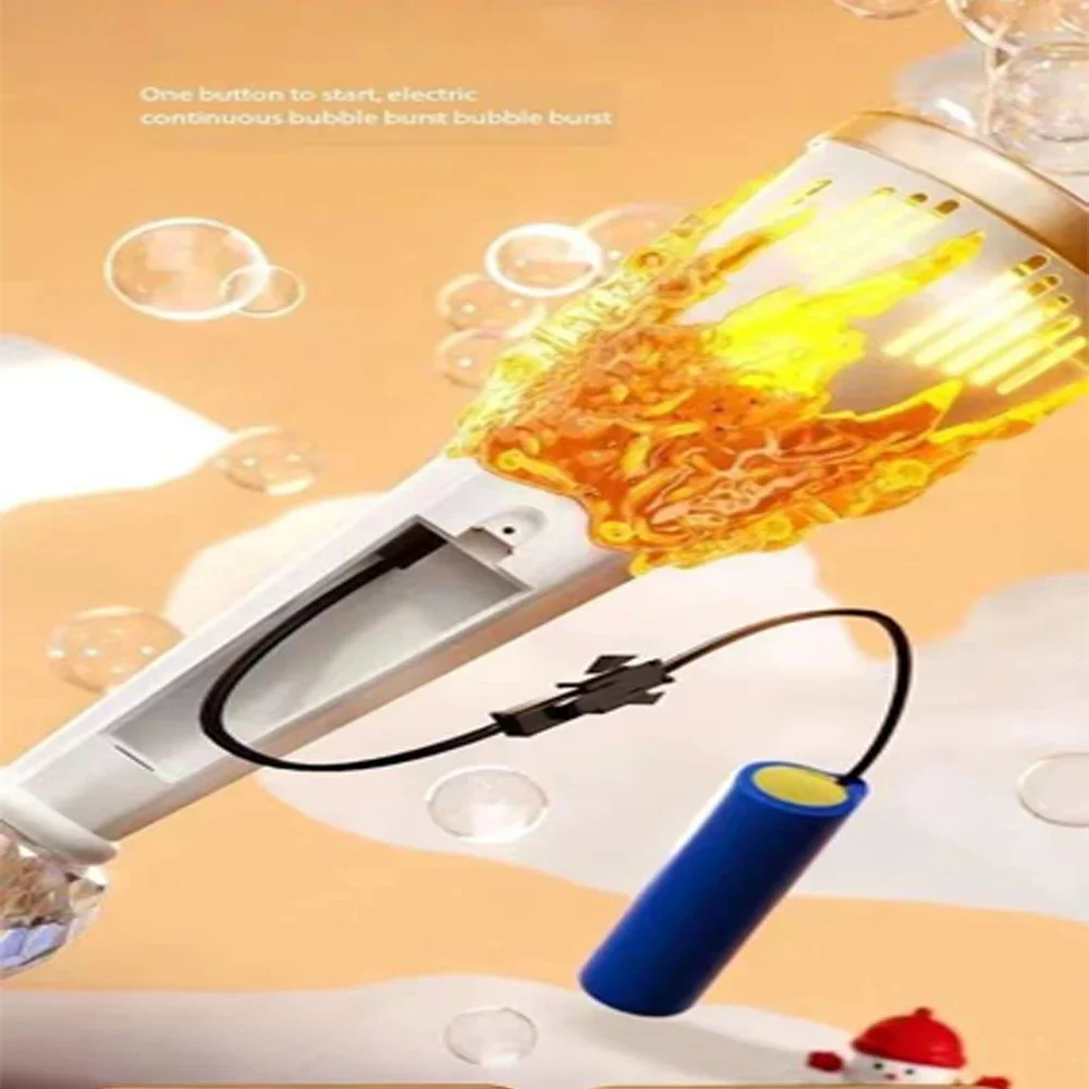 휴대용 전기 기계 버블건 어린이 자동 다공성 블로워 기계 야외 장난감