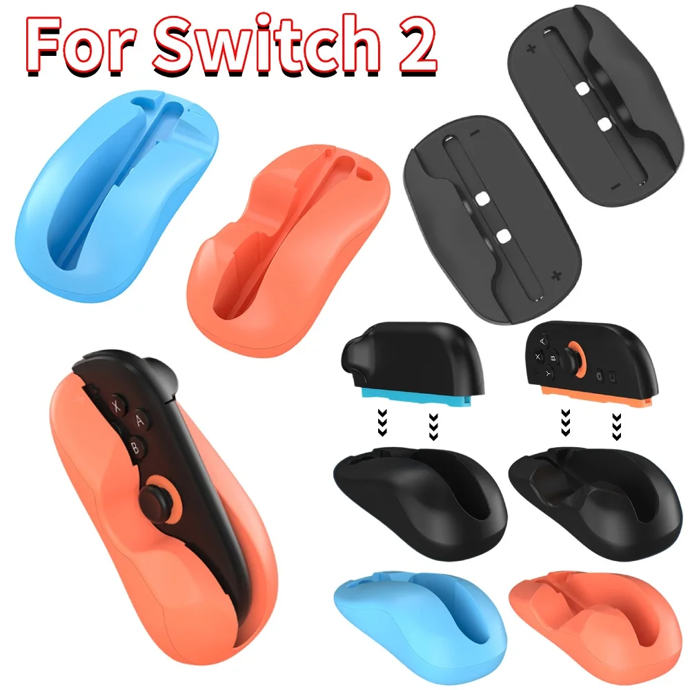 

2PCS Gaming Controller Mouse for Switch 2 Joy-Con Ergonomic Left+Right Controller Bracket Game Handle Case