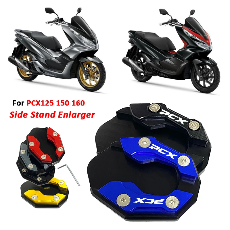 For Honda PCX125 PCX150 PCX160 PCX 160 PCX 125 150 Motorcycle Kickstand Foot Side Stand Sidestand Extension Pad Support Plate