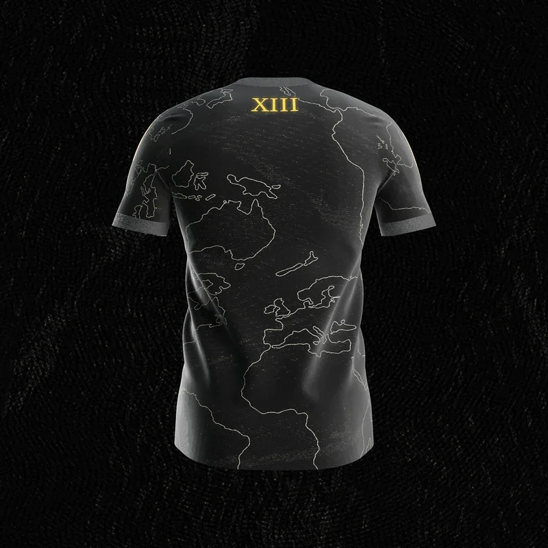 Black World Map VRK Jersey Dry Breathable Sport Tee Football Training Custom Name Summer Street Athletic Shirt