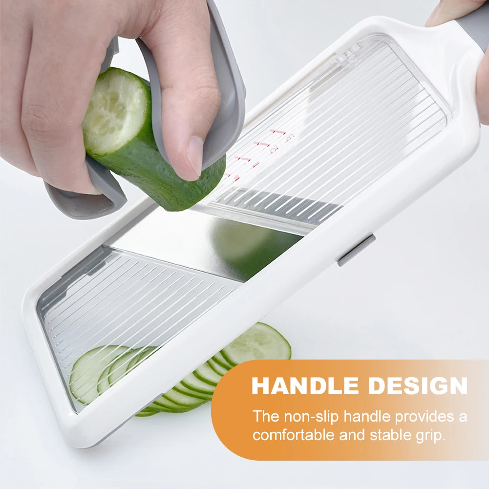 Food Veggie Chopper Safe Mandoline Food Slicer Comfort Grip 3 Modes Adjustable Thickness for Speedy Slicing of Fruits Vegetables