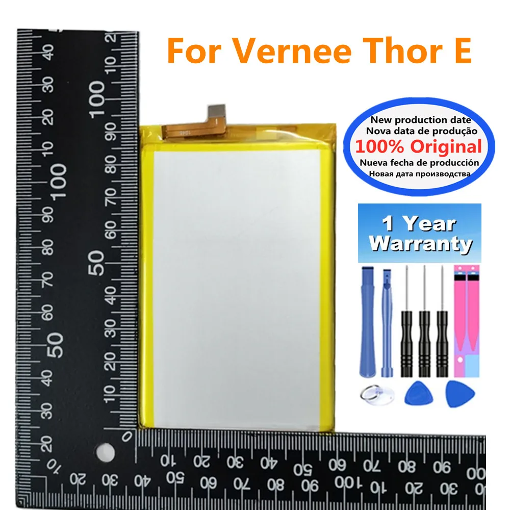 

High Quality 5020mAh Original Replacement Battery For Vernee Thor E MTK6753 Phone Battery Batteria + Tracking Number