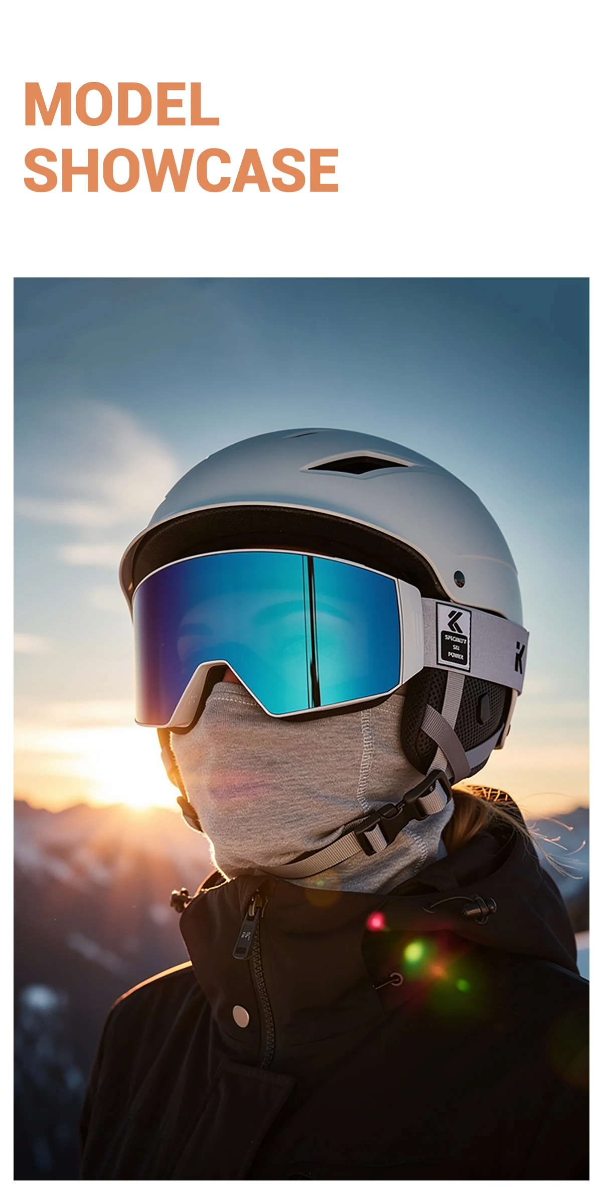 Kapvoe Photochrome Skibrille mit Magnetischen Antibeschlag-Gläsern UV400-Schutz für Männer und Frauen Skibrille Schnee-Sonnenbrille Sportbrille – Detail 14