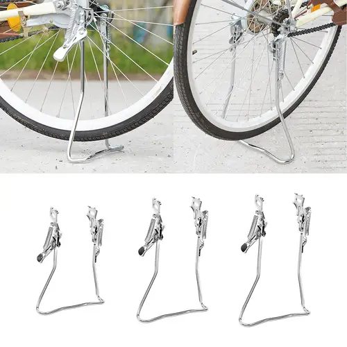 Imagen 2 del producto Soporte de caída para bicicleta, suministros de marco de metal, soporte de bicicleta resistente para bicicletas deportivas de crucero, bicicletas de montaña para adultos, bicicletas de carretera,