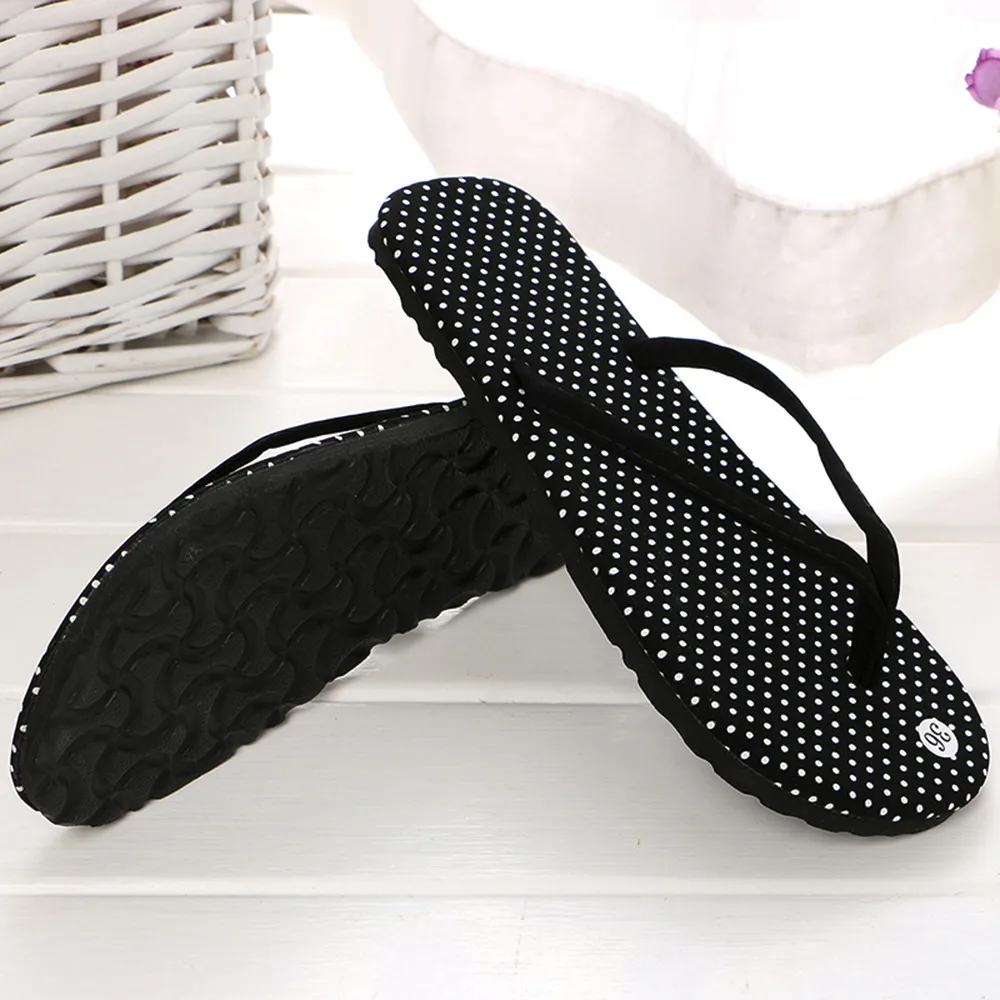 Verão Nova Praia de Alta Qualidade Sandálias Femininas Leopardo Imprimir Flip Flops Mulheres Não-slip Casual Chinelos Planas Polka-dot Slides Mulheres