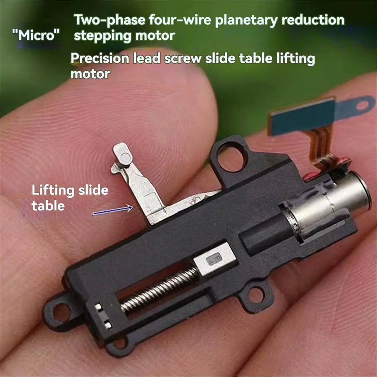 A86G NEW Mini Tiny 5mm/4.3mm Planetary Gear Stepper Motor Micro 2-Phase 4-Wire Stepping Motor Linear Metal Slider Model B