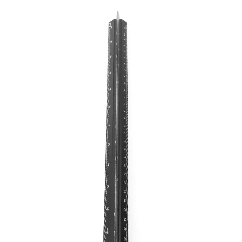 30cm Aluminum Triangular Scale Ruler Architect Engineer Drafting Measuring Tool Drop Shipping