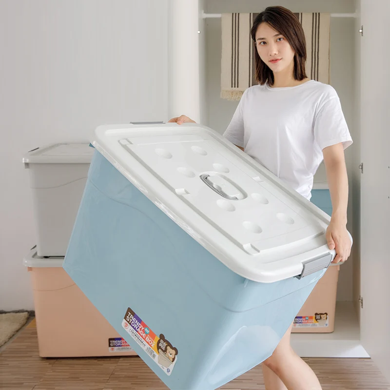 Sorting Finishing Bin Plastic Cloth Rice Container Foldable Plastic Storage Box