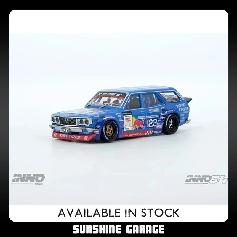 

INNO In stock 1:64 MAD MIKE 1976 MAZDA RX3 Station Wagon D1GP Series 2024 Diecast Diorama Car Model Collection Toys