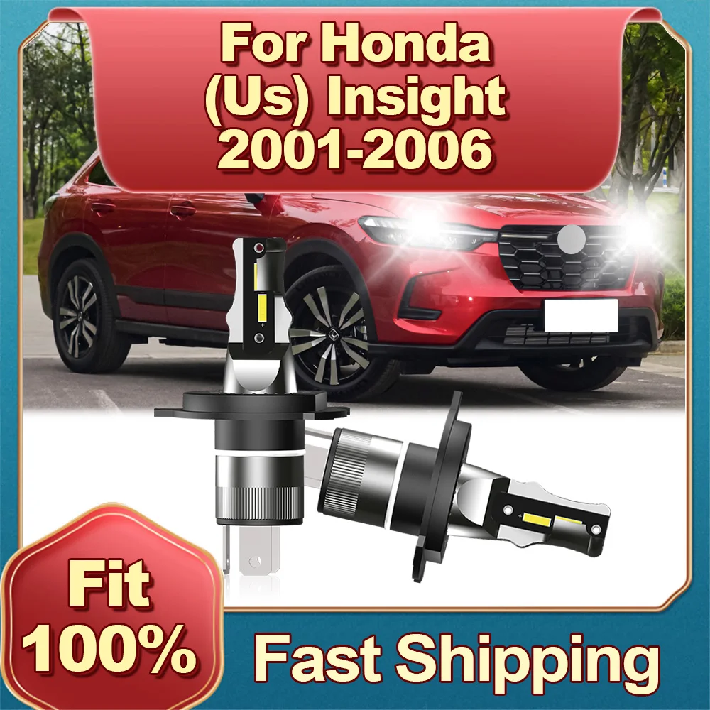 

2Pcs LED 180W High Power Canbus H4 Headlights 6000K Car Bulb All In One For HONDA (US) INSIGHT 2001 2002 2003 2004 2005 2006