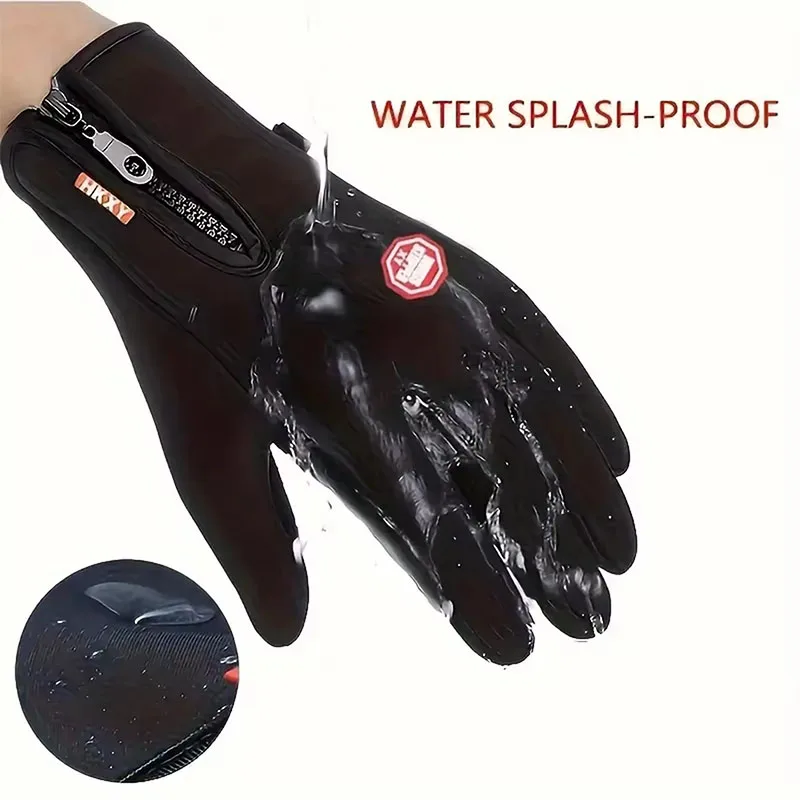 Touchscreen Warm Gloves for Women And Men Waterproof Windproof Non-Slip Winter Cycling Driving Motorcycle Ski Gloves image 5