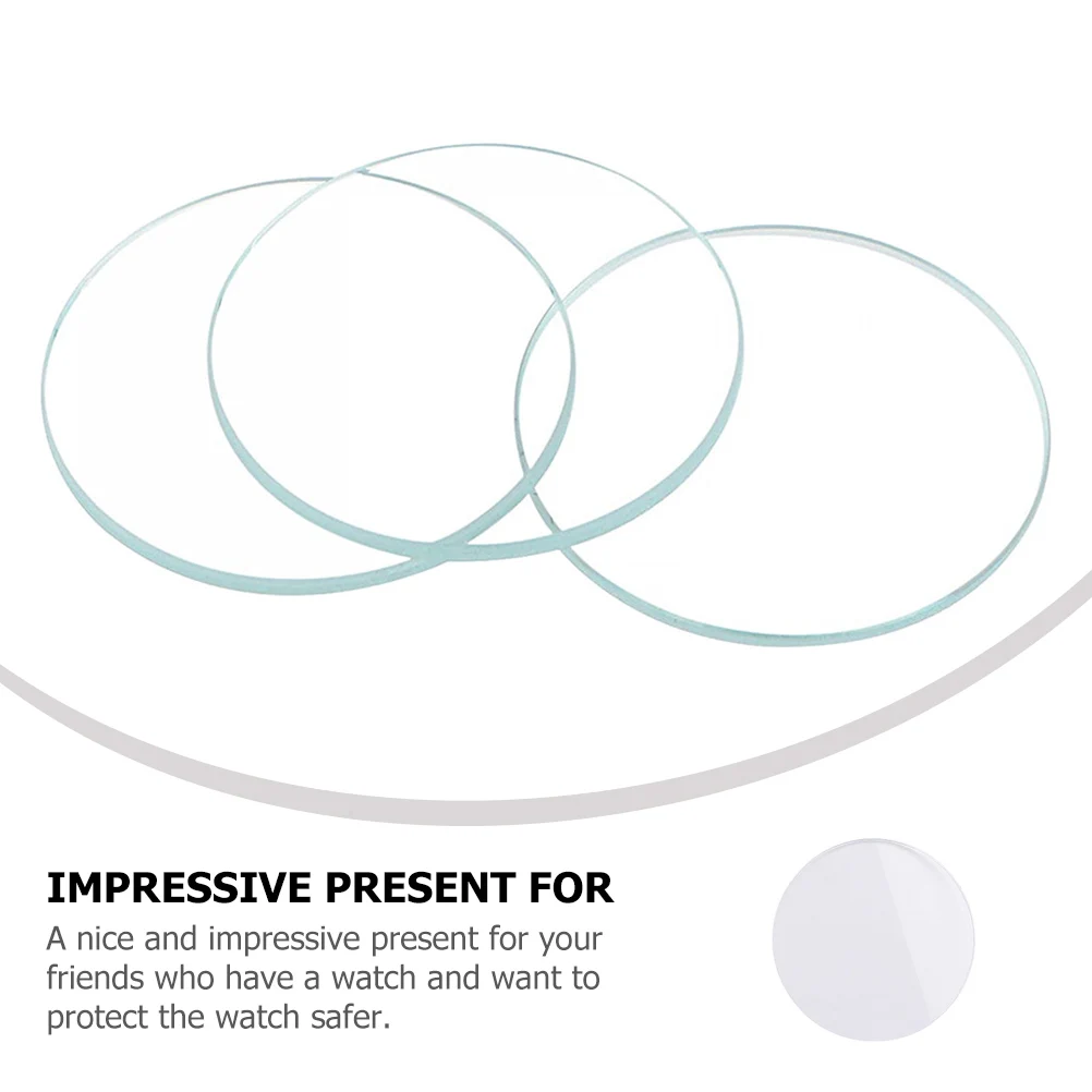 

6 pcs Clear Replacement For Watchmakers Flat Round Lens Watch Repair Tool High Transparent Glass Replacement Lens For Watch