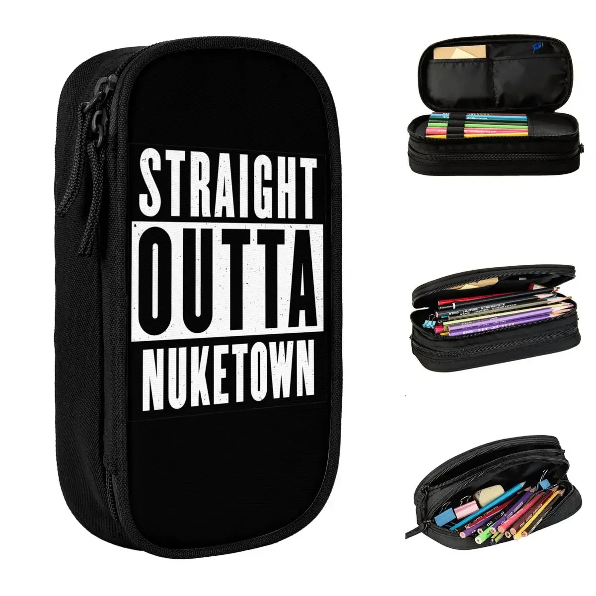 Call Of Dutys Straight Outta Nuketown Pencil Case Game Pen Bag Girl Boy Large Storage Office Gifts Pencil Box