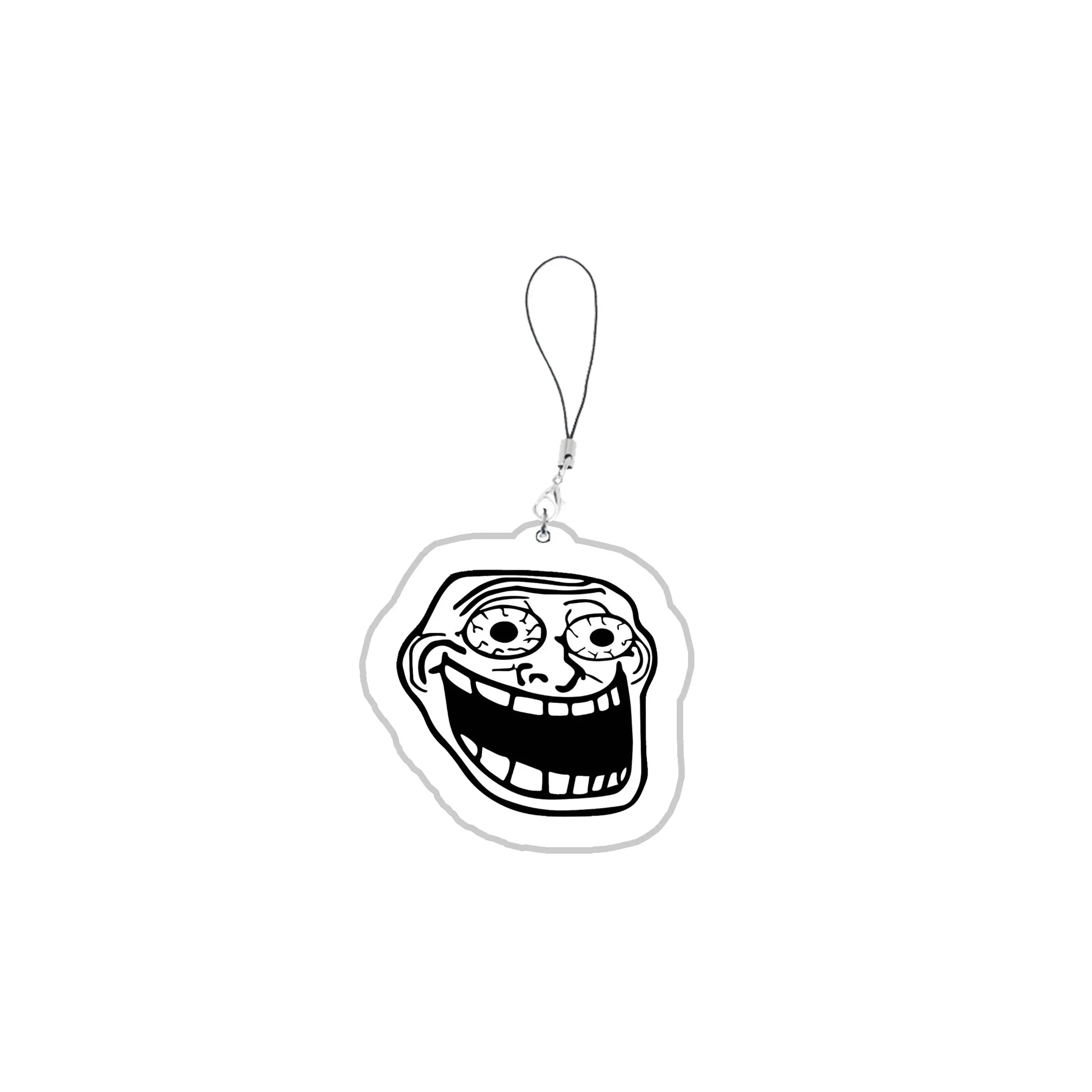 อะคริลิคตลก TrollFace obile ห่วงโซ่โทรศัพท์ NoMeGusta Rage Face ForeverAlone โทรศัพท์มือถือ Charms ขนาดเล็ก Pendan ของขวัญเพื่อน