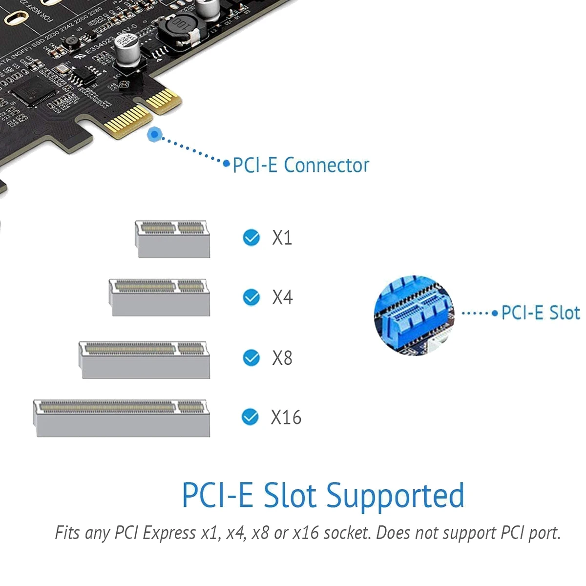 PCI ไปยัง USB 3.0 PCI Express Card Incl.1 USB C และ USB 2พอร์ต M.2 NVMe ไปยัง PCIe 3.0อะแดปเตอร์การ์ดพร้อมขายึด