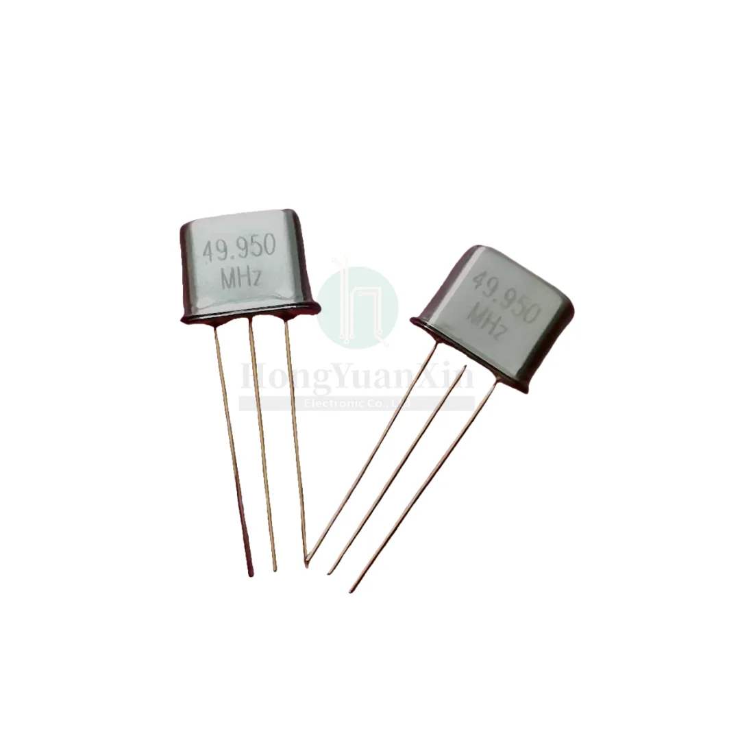 10PCS/ 49.950MHZ 7.5KHZ/3DB Center Frequency 4 Pole UM-5 Monolithic Crystal Filter New Original