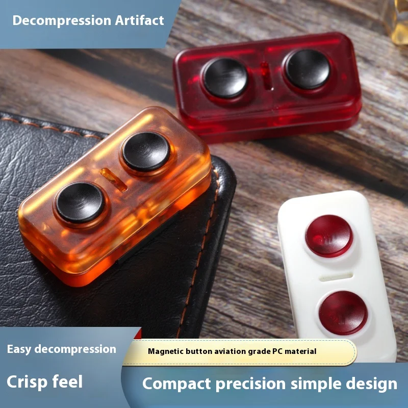 Mini Magnetyczne Mechaniczne Karty Do Wciskania EDC Zabawka Antystresowa Fidget Spinner Zabawna Relaksująca Gra w Monety Dla Dorosłych i Dzieci