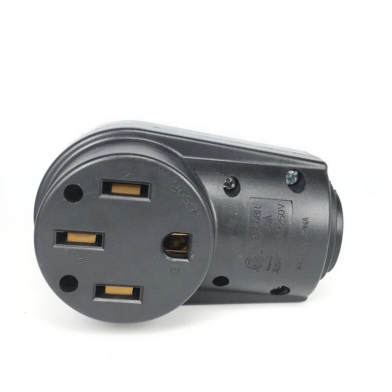 مقبس بديل Nema 14-50R 50 أمبير عالي التحمل RV EV، Nema 14-50R أنثى، قابس تجميع الطاقة البديل 50AMP #2