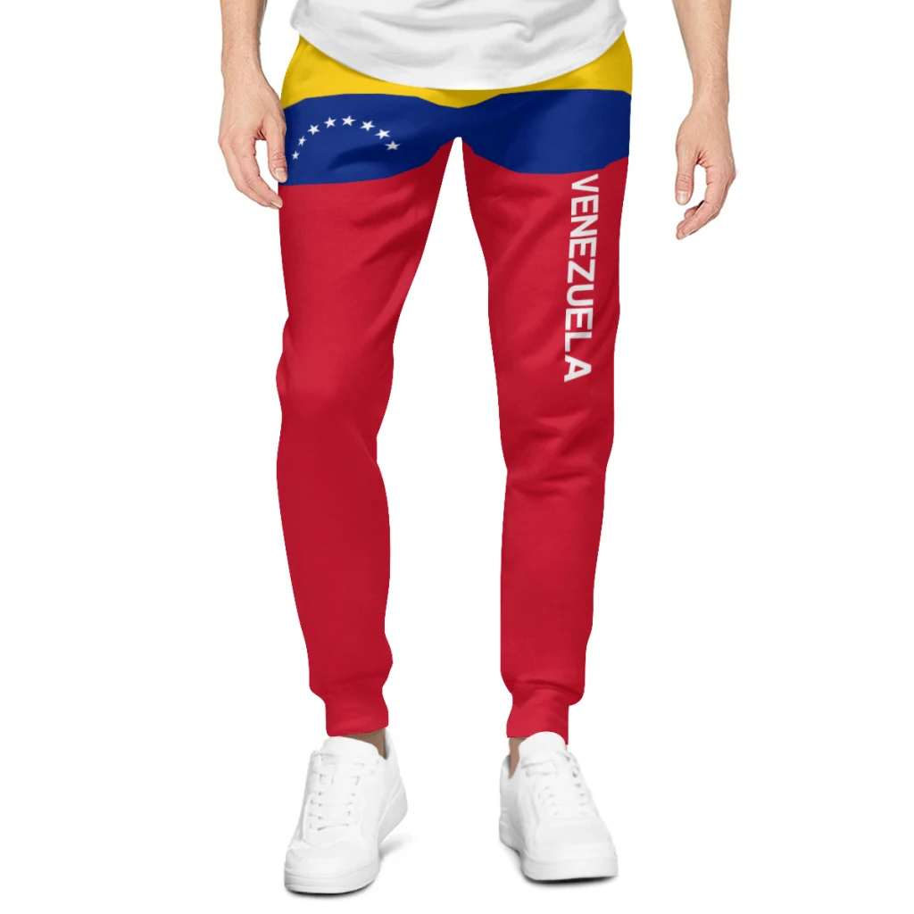 Mens Sweatpants Venezuela Flag Pants with Pockets Joggers Soccer Football Multifunction Sports Sweat With Drawstring