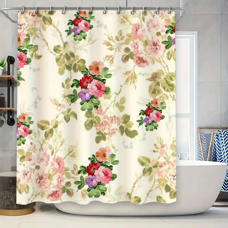 

Водонепроницаемая занавеска для душа в зеленую и синюю полоску с 3D принтом, декор для ванной комнаты, украшение для дома, доступный индивидуальный размер