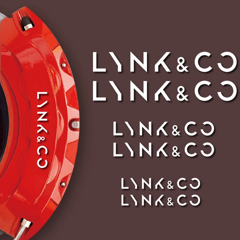Car Caliper Cover Sticker Waterproof Vinyl Decals Styling forGeely Lynk & Co 01 05 03 09 02 04 06 07 2020 2019 2024 2025 2023