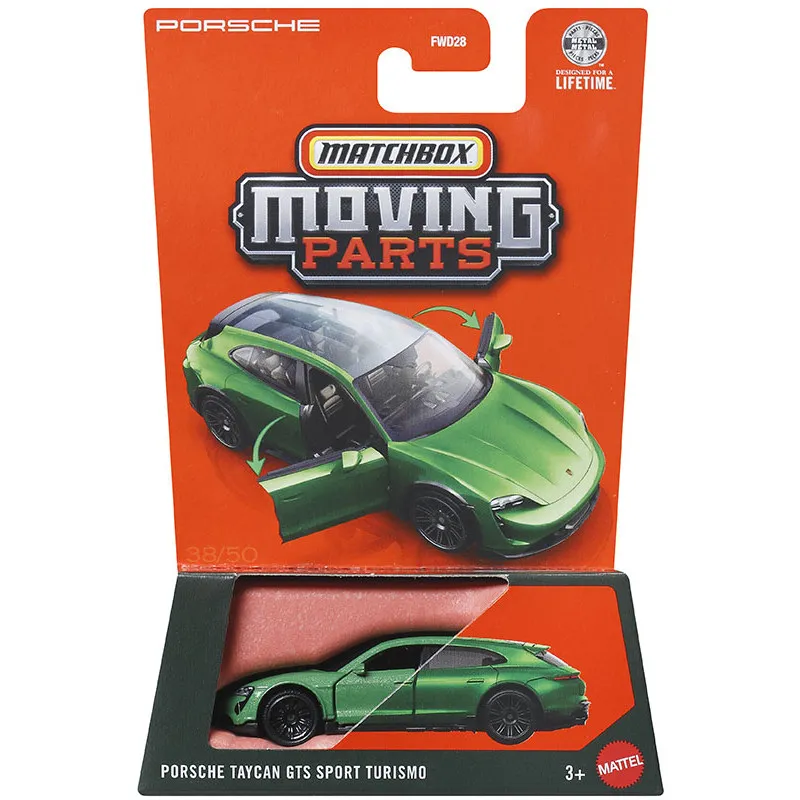 2026 Matchbox Moving Parts Car Porsche Taycan GTS Sport Turismo 1/64 Metal Die-cast Model Collection Toy Vehicles FWD28