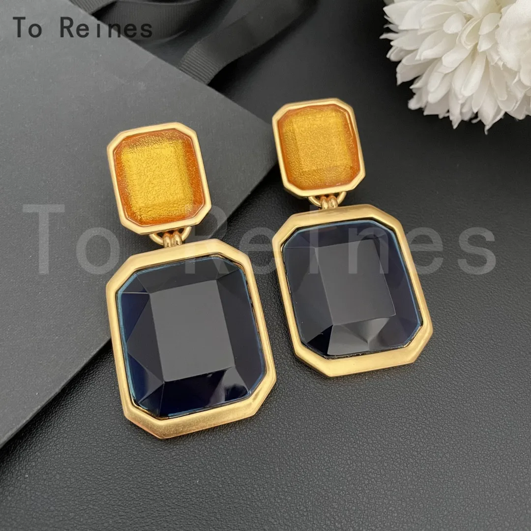 To Reine Fashion 2024 Designer Geometric Large Earring Ear Clip Earring Ear Clip Women Brand Luxury High Quality Jewelry