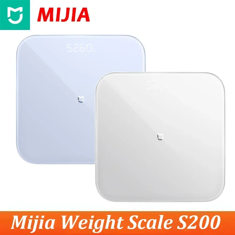 Original Mijia Fat Scale 2 Smart Home Body Composition Mi Fit App Mi Weight Scale S200 Bluetooth 5.0 Monitor LED Display