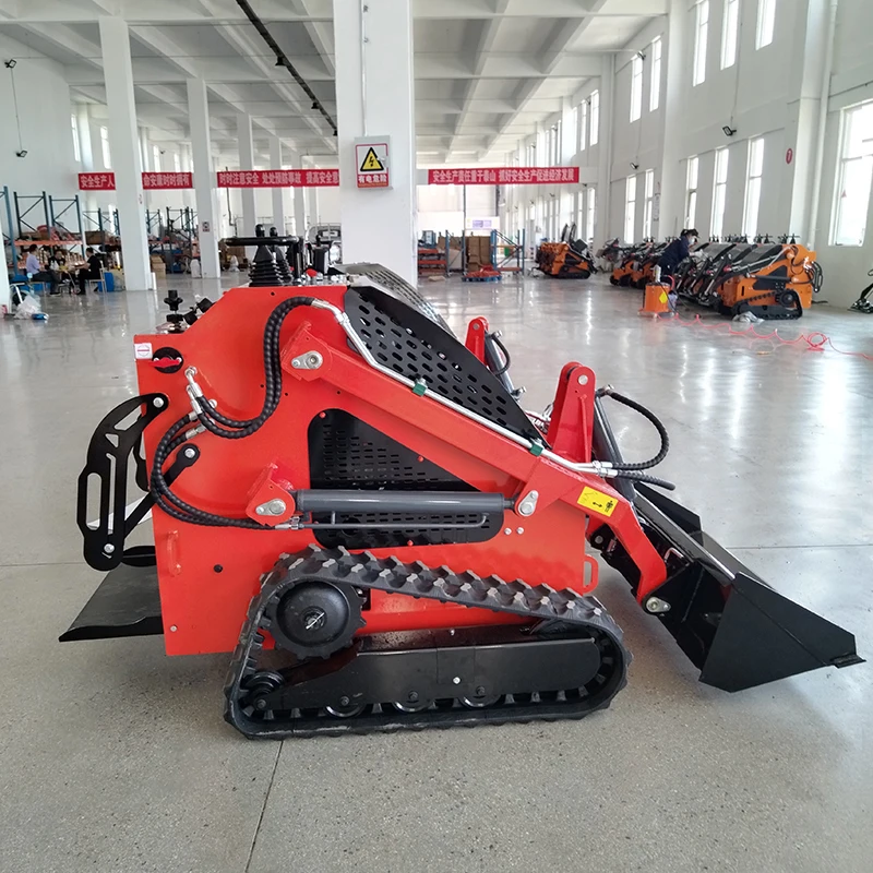 Multifunctional Tracked Skid Steer Loader Mini 500kg Skid Steer Loaders With Bucket Mixer Attachment Euro5 Epa Mini Loaders