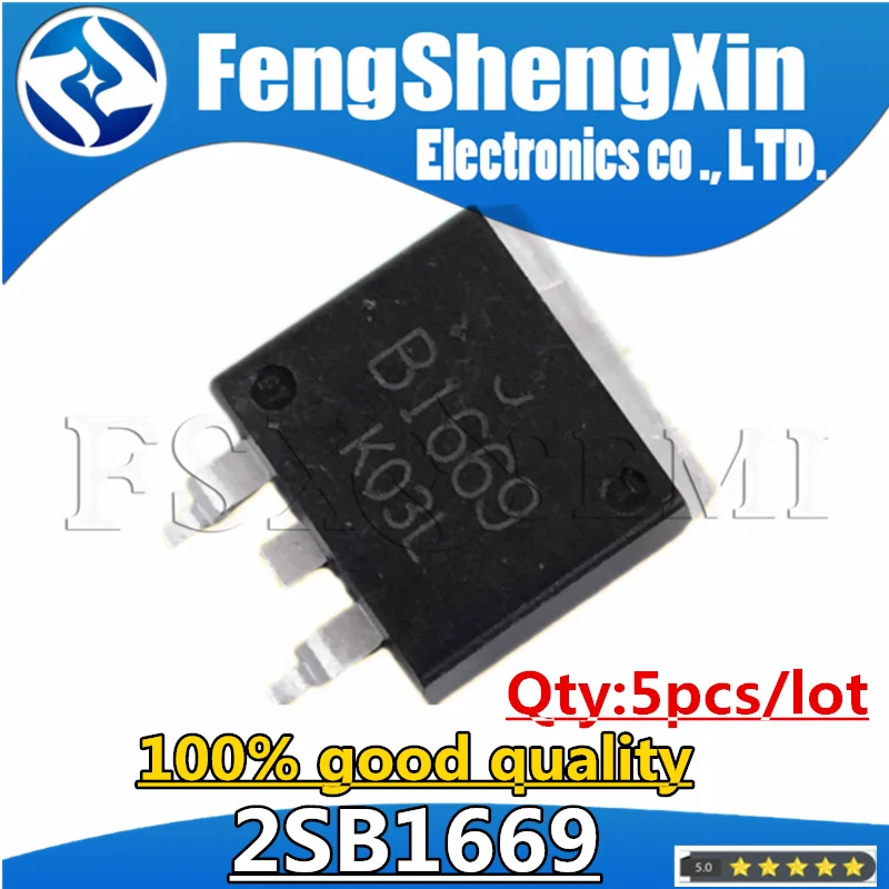 5pcs/lot New B1669 2SB1669-Z-E1 2SB1669 TO-263 PNP SILICON EPITAXIAL TRANSISTOR FOR HIGH-SPEED SWITCHING