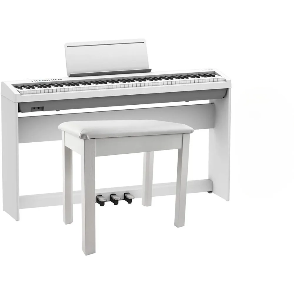 

Digital Piano - White Bundle with KSC-70 Stand, KPD-70 Three Pedal Unit, Bench, Online Lessons, Instructional DVD
