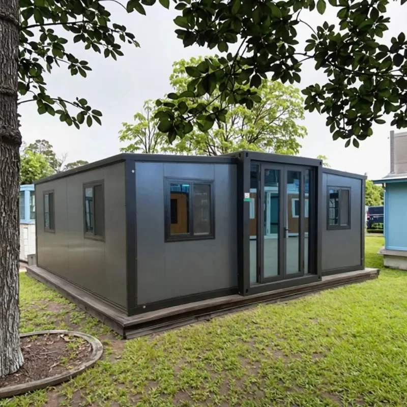 حاوية شقة جاهزة فاخرة 40ft قابلة للتوسيع وحدات منزلية 3 غرف نوم تصميم فيلا حديث رائجة البيع #4