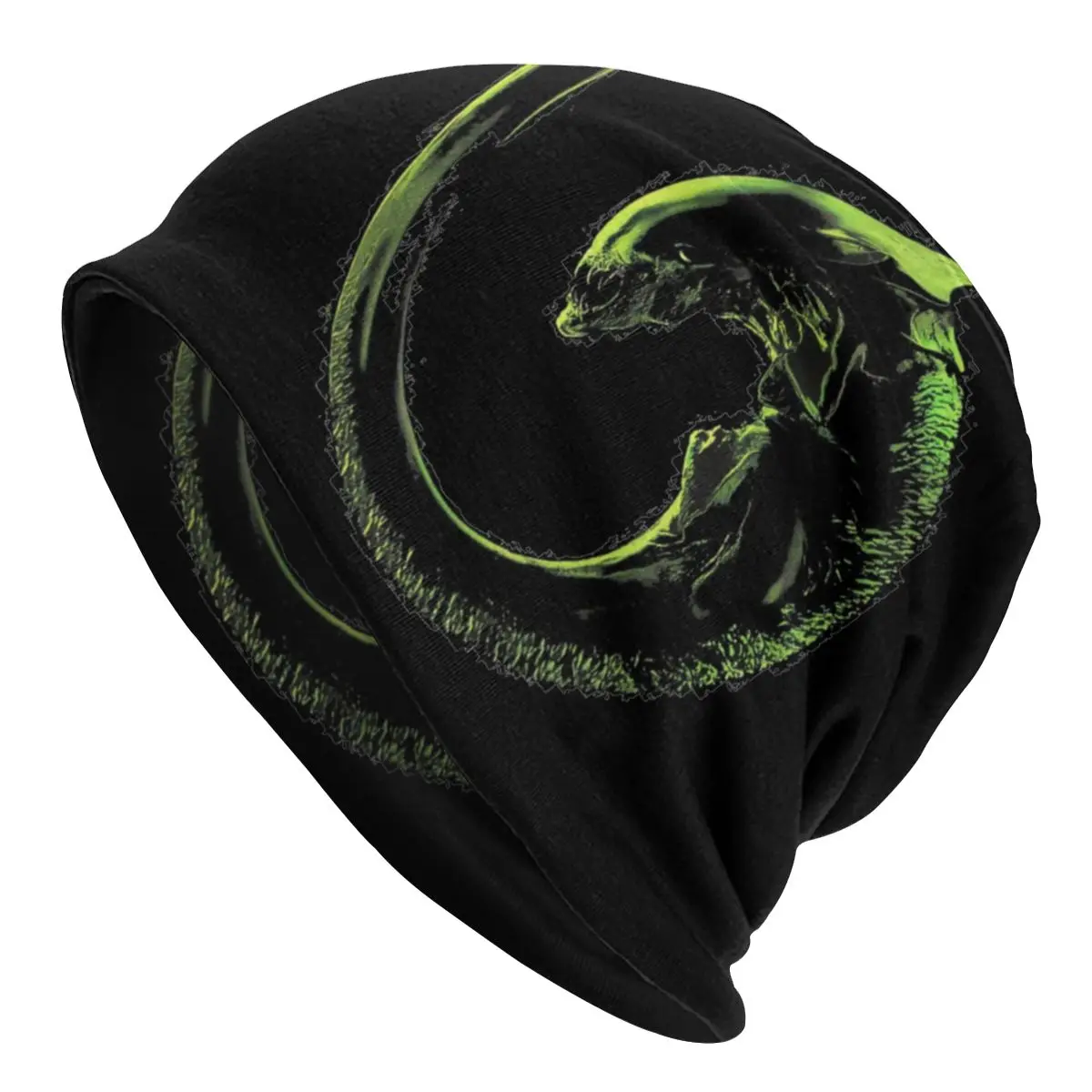 Xenomorph Alien Space Horror Movie Skullies Beanies Hats Autumn Winter Ski Men Women Cap Adult Warm Dual-use Bonnet Knitted Hat