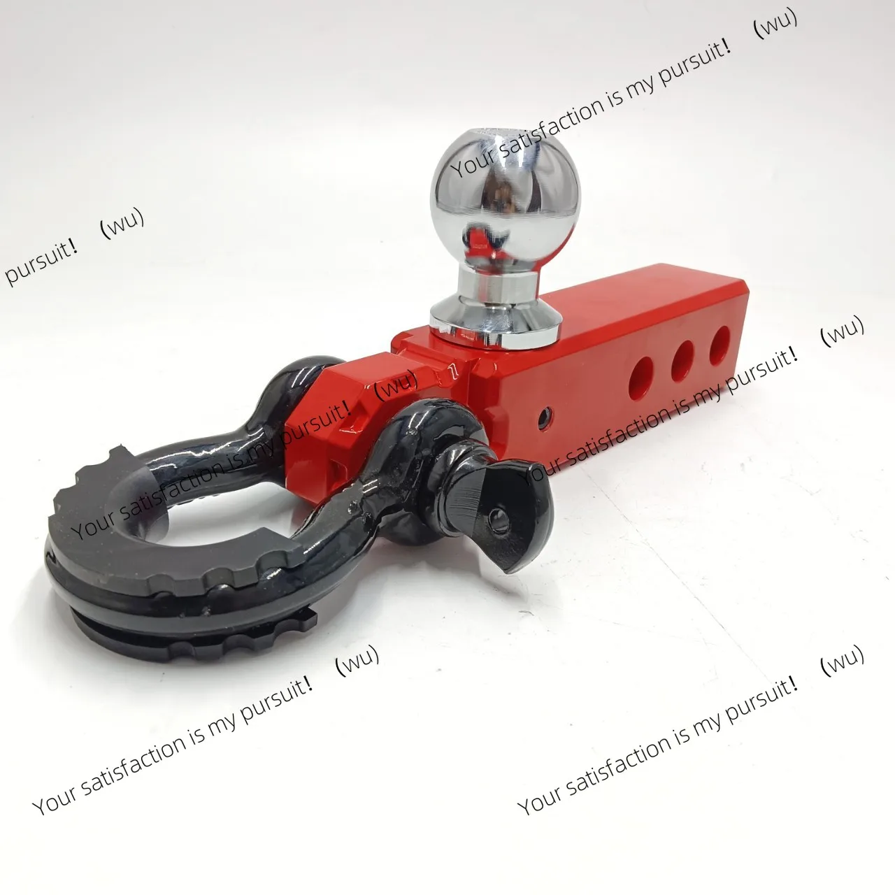 Trailer Arm Aluminum Alloy Trailer Ball Head Shackle Solid Trailer Hook Arm Traction Hook Quick Plug Straight