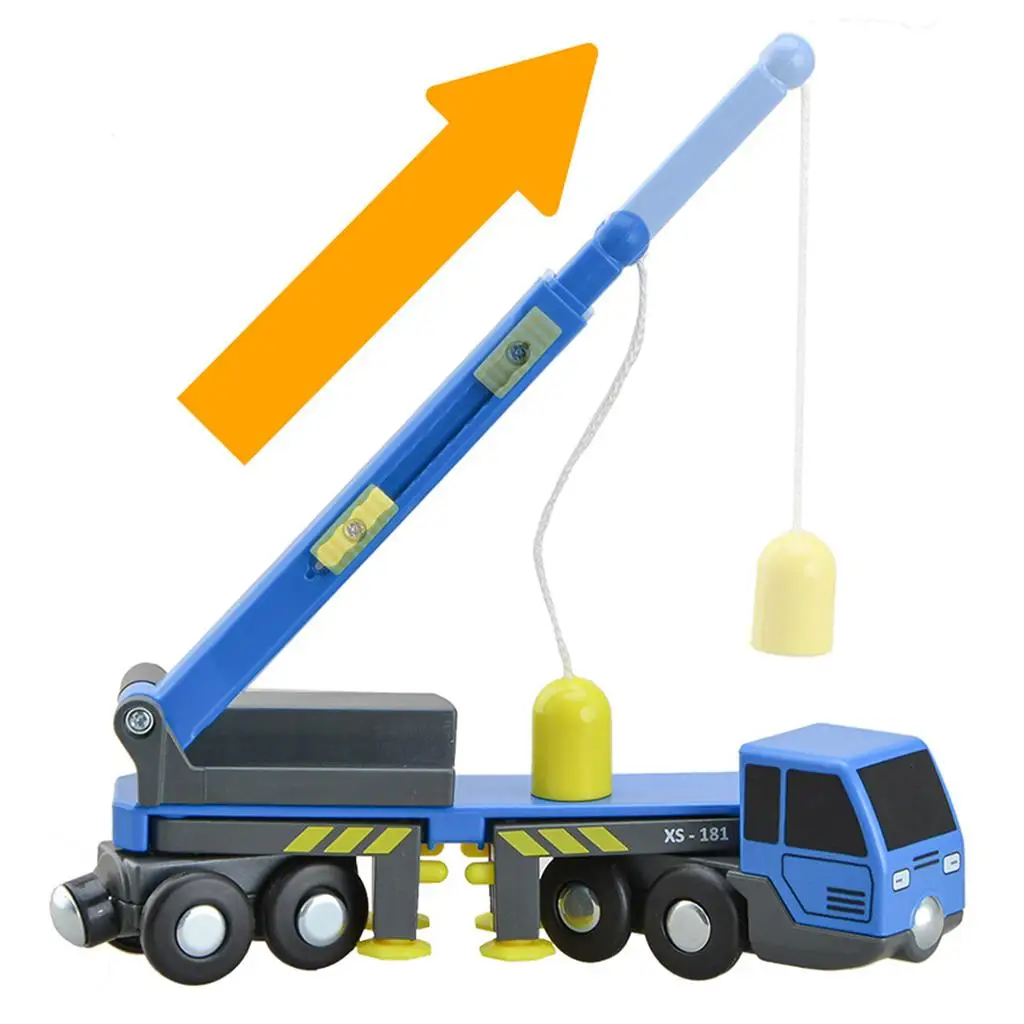 Plastic Micro Crane Truck Toy Movable Parts Vehicles Children Party Favors