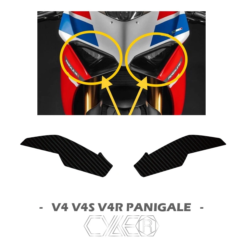 Ducati PANIGALE V4 / V4S / V4R V4SP 2018-2021 용 오토바이 쉘 헤드 쉘 페어링 스티커 데칼 카본 버전