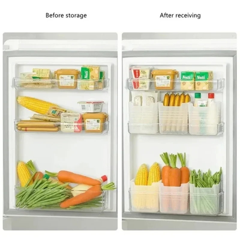 Refrigerator Food Fresh Storage Box Fridge Side Door Fruit Vegetable Spice Food Case Container Kitchen Organizer Storage Boxs