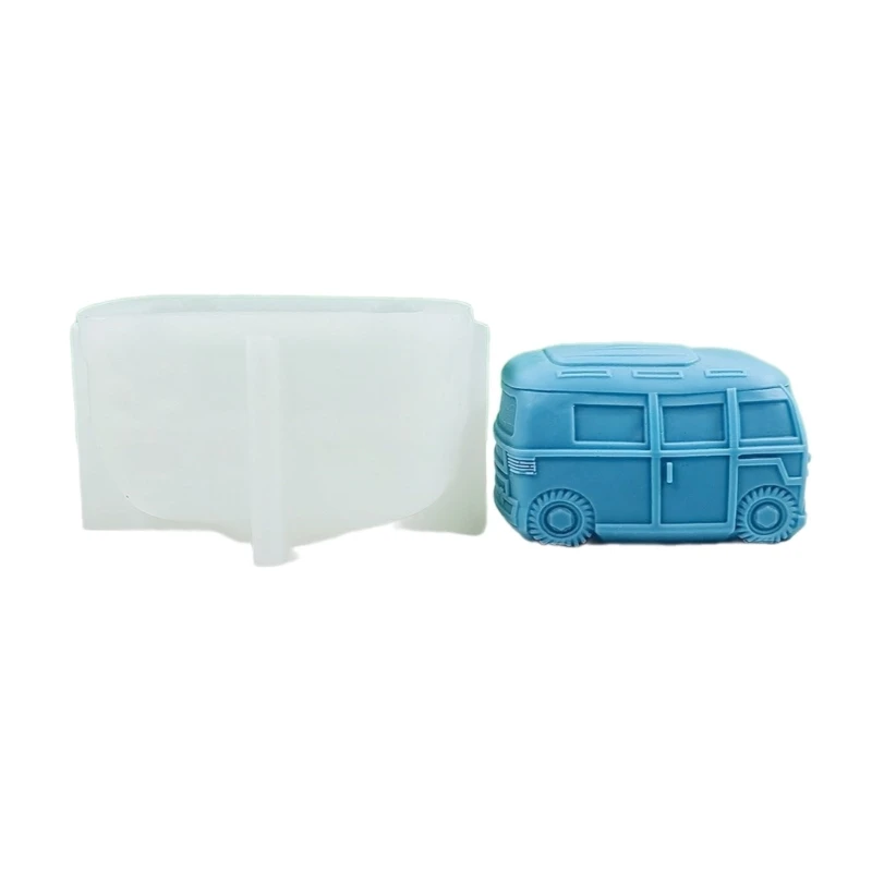 

Fast Reach Bus Silicone Mold Gypsum Cement Resin Molds DIY Handmade Scented