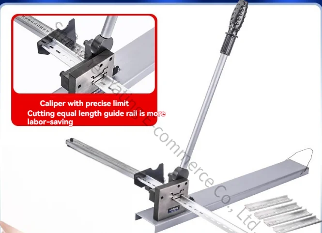 Guide Rail Cutter DC-35 Track Cutting Machine C45 Machine Air Opening Clamping Rail Shearing Double Wire Groove Aluminum Rail